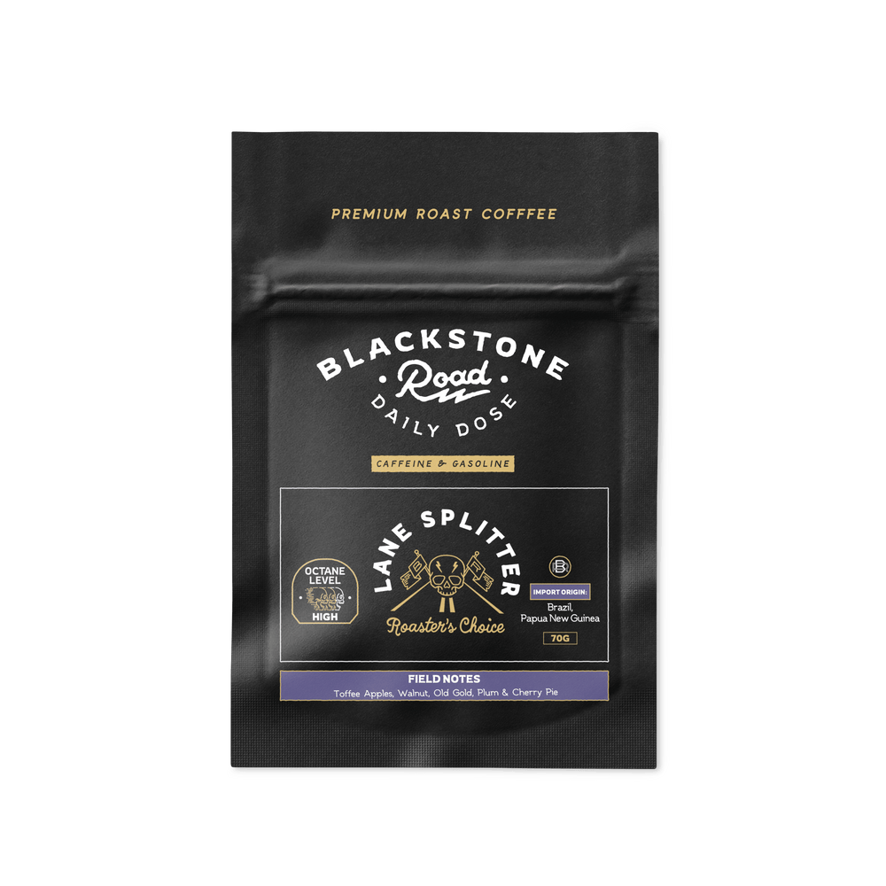 Blackstone Road Coffee Sample LANE SPLITTER SAMPLE