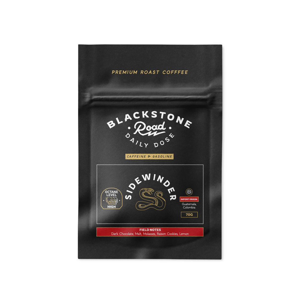 Blackstone Road Coffee Sample SIDEWINDER SAMPLE